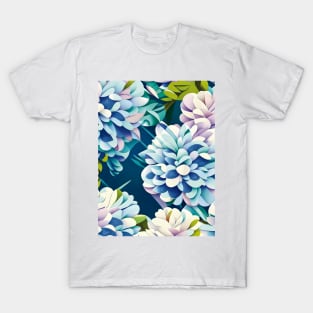 Light Hydrangeas Abstract Artwork T-Shirt